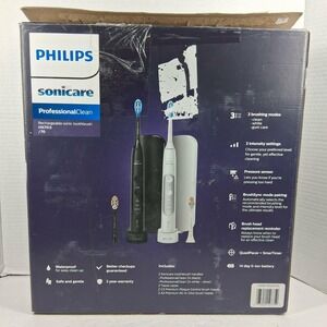 Philips Sonicare ProfessionalClean HX7513/70 Rechargeable Toothbrush 2 Pack READ